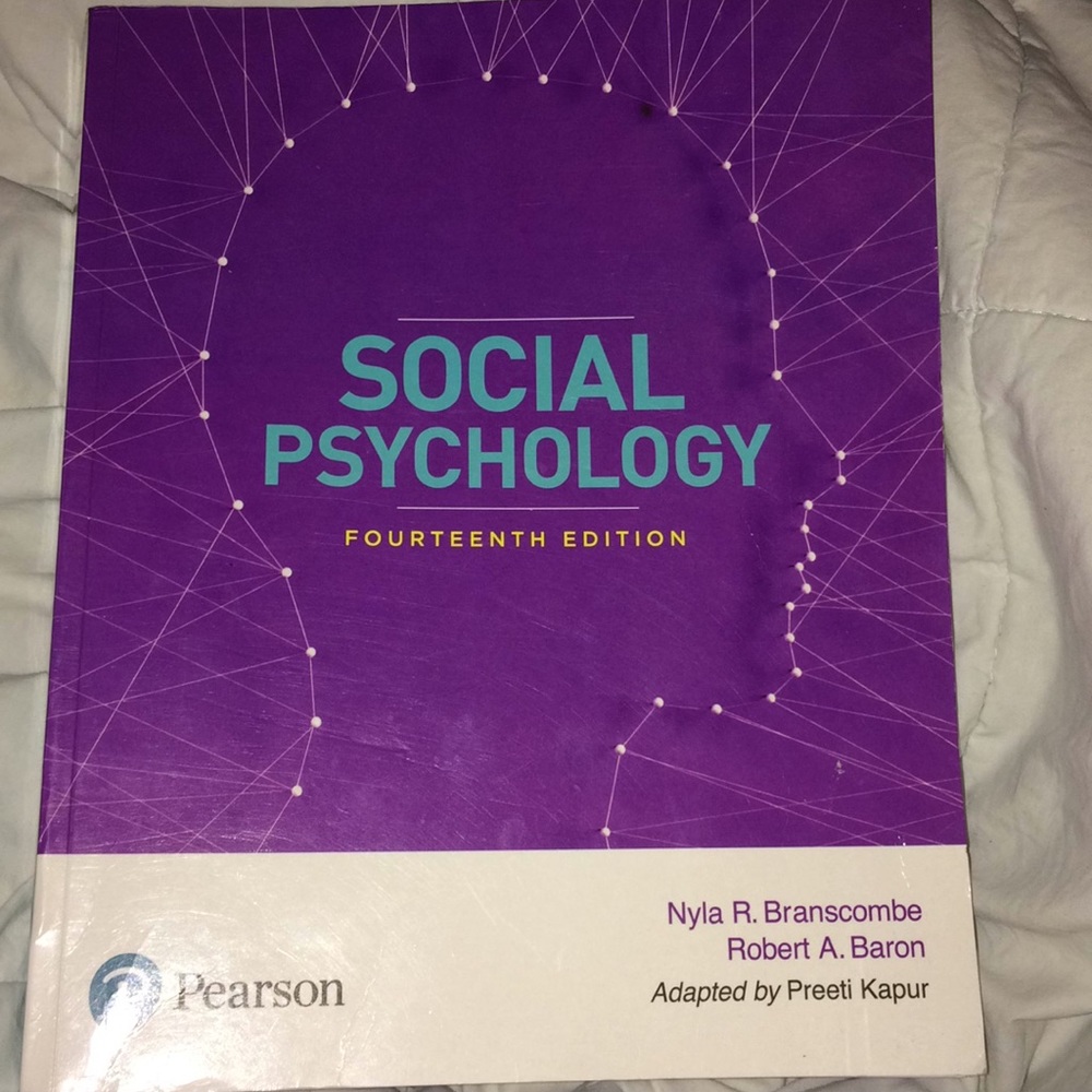 Social Psychology (Pearson; 14th Edition)